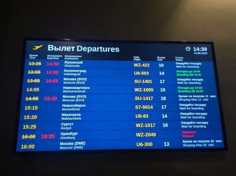 Аэропорт переполнен пассажирами