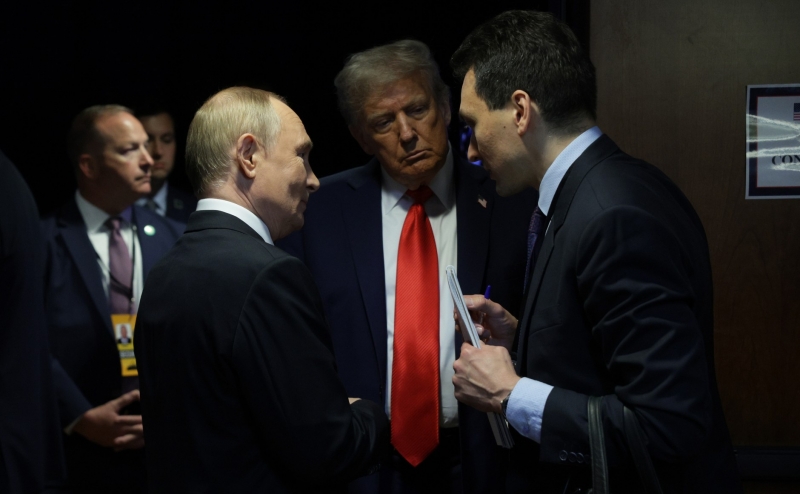 Путин с Трампом на Аляске