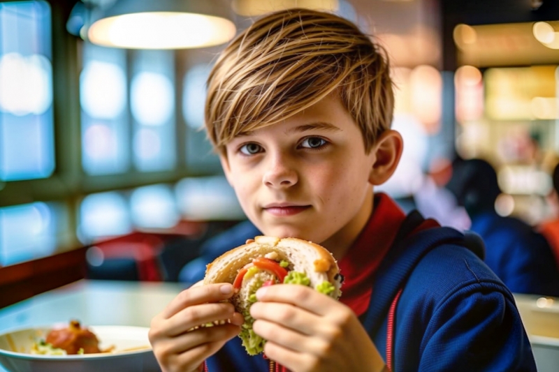 школа, столовая, ребенок