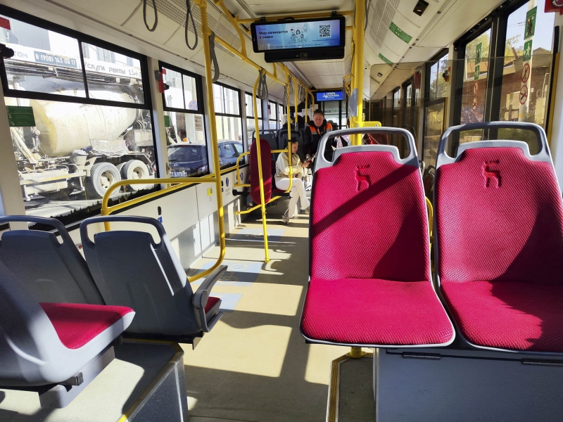 Салон трамвая