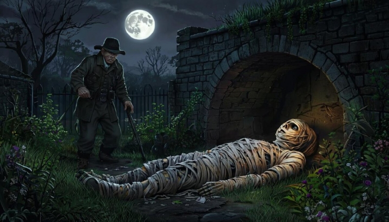 Страшный сторож и мумия