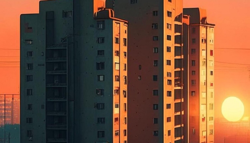 Город, странная погода