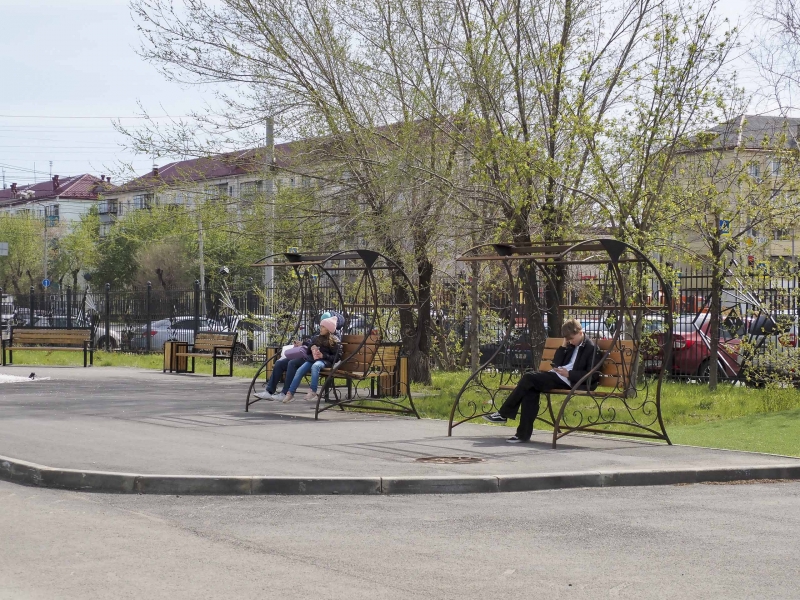 Благоустроенный сквер