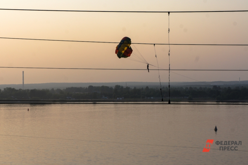 парашют, провода