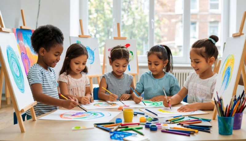 Дети ресуют