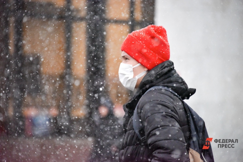 Человек и снег