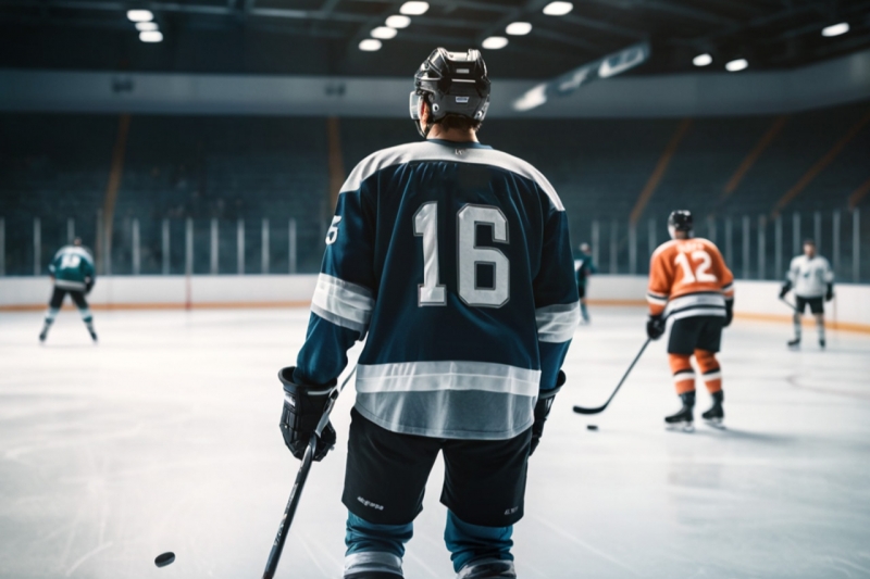 Хоккеист на льду