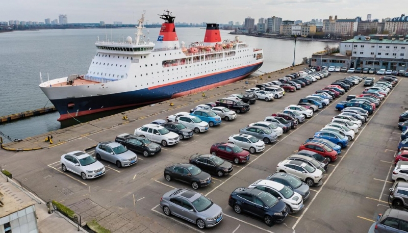 Машины в порту