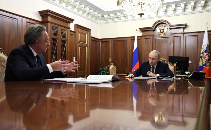 Встреча Владимира Путина и Виталия Мутко