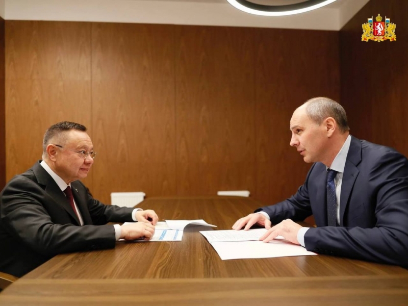 Федеральный министр встретился с губернатором Свердловской области