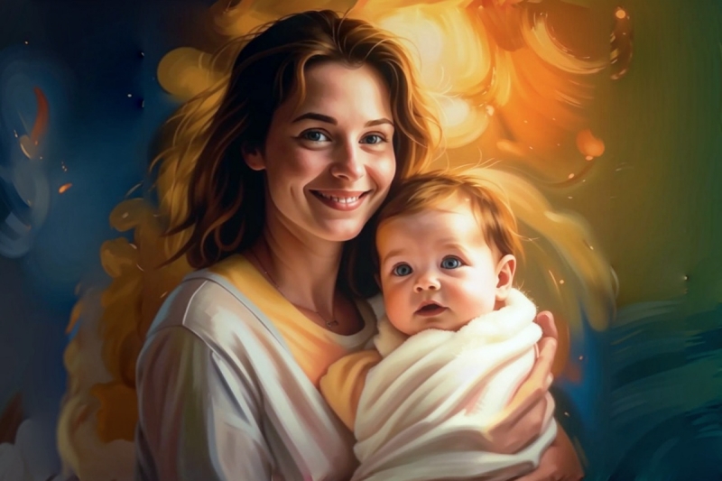 Мать с ребенком