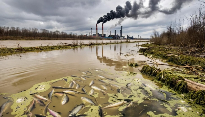 Рыба погибла из-за загрязнения