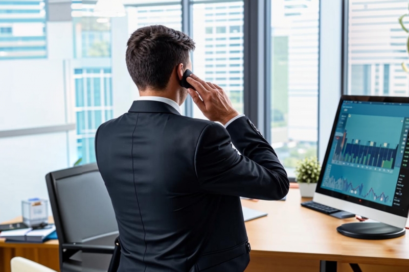 мужчина с телефоном