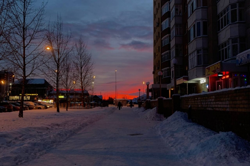 Снег, сумерки