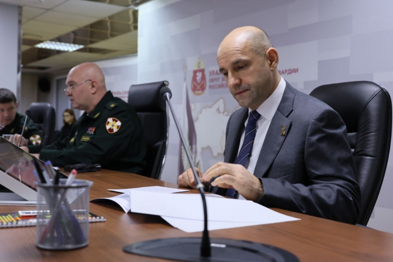 Артем Жога принял участие в военном совете Уральского округа Росгвардии