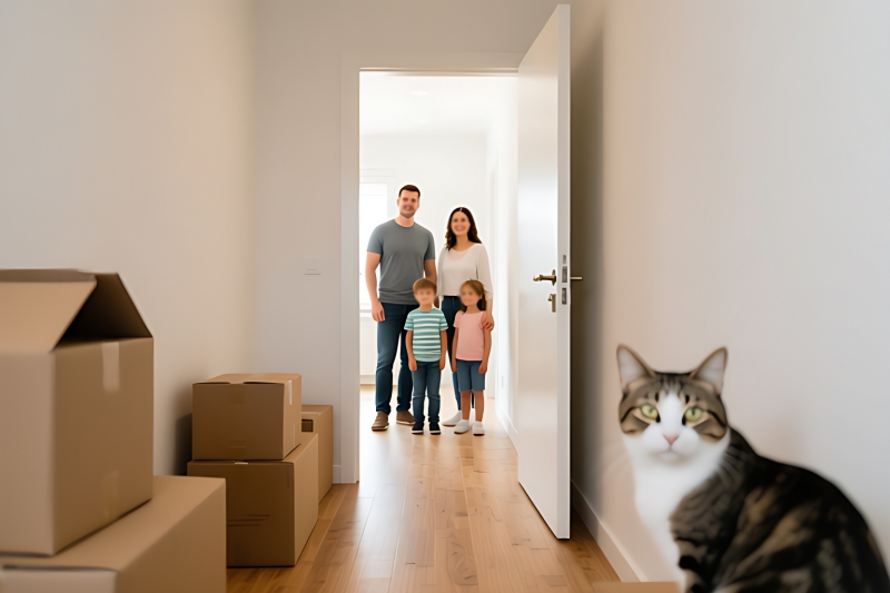 Семья в новой квартире