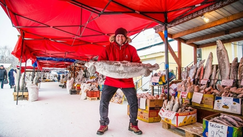 Блогер посетил самый холодный рынок в мире