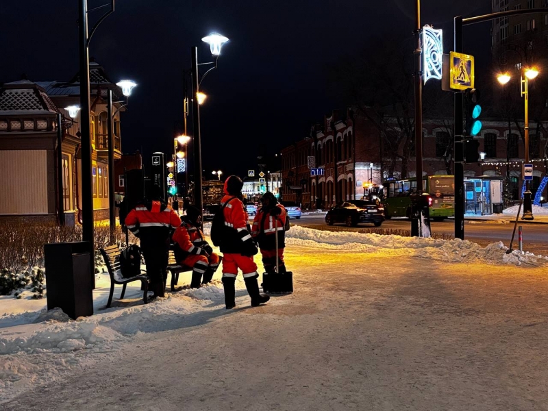 За ночь на полигон вывезли более 33 тысячи кубометров снега