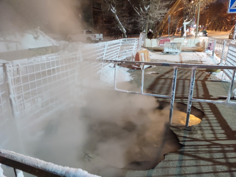 порыв водопровода
