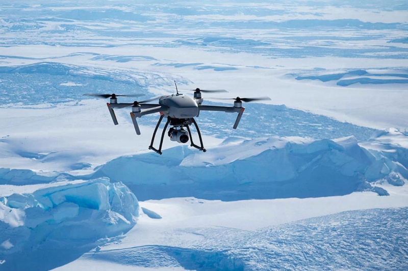 Дрон может использоваться для ледовой разведки в условиях Крайнего Севера