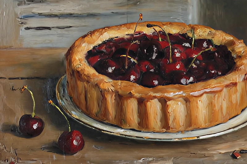 Пирог с вишней