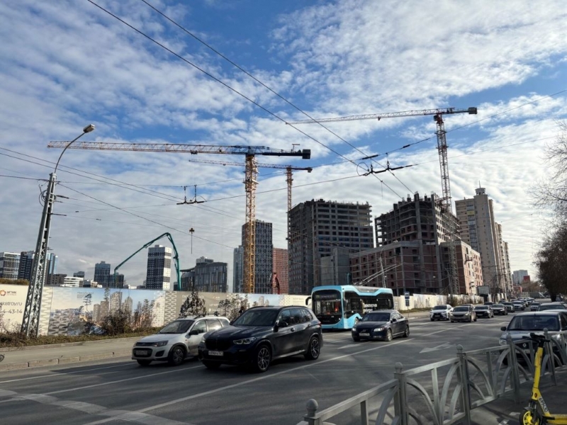 Екатеринбург входит в тройку лидеров по темпам строительства