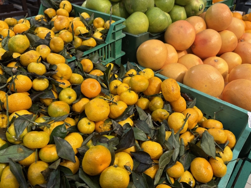 В объеме импорта лидируют мандарины