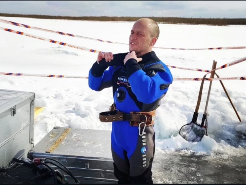 Водолаз из Якутии Станислав Соломахин