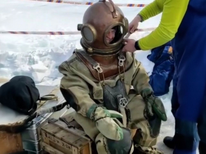 Водолаз из Якутии Станислав Соломахин