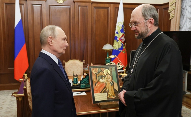 Владимир Путин и Александр Ткаченко