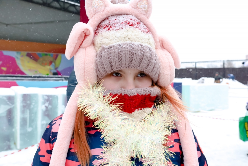 Ребенок в зимней одежде