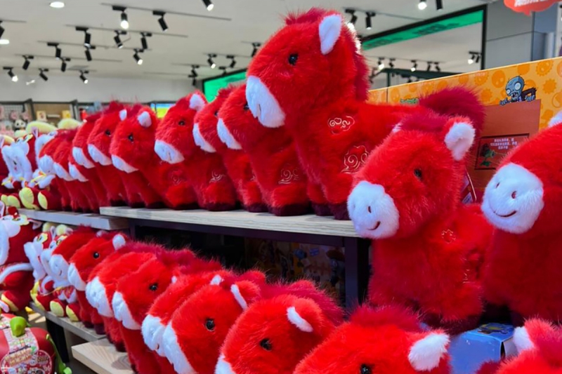 Красные лошади в Китае