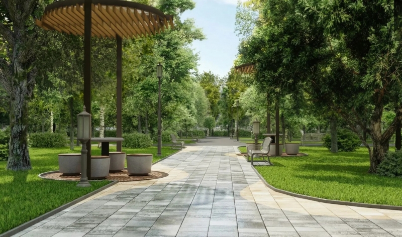 На территории сада появится событийная площадка со сценой для проведения различных мероприятий