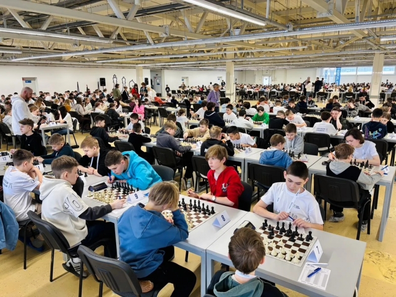 Шахматная битва собрала 500 юных спортсменов со всей России