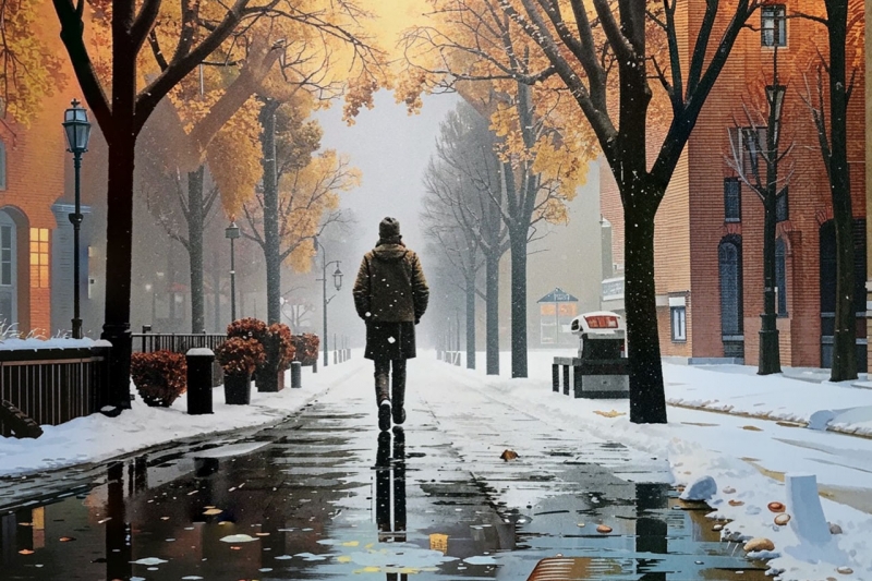 Мокрый снег сменится теплым безоблачным небом