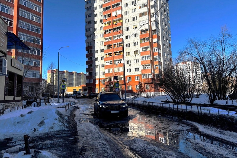 лужи, весна