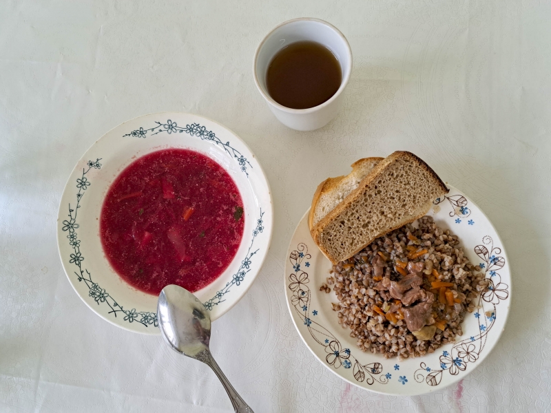 греча и борщ