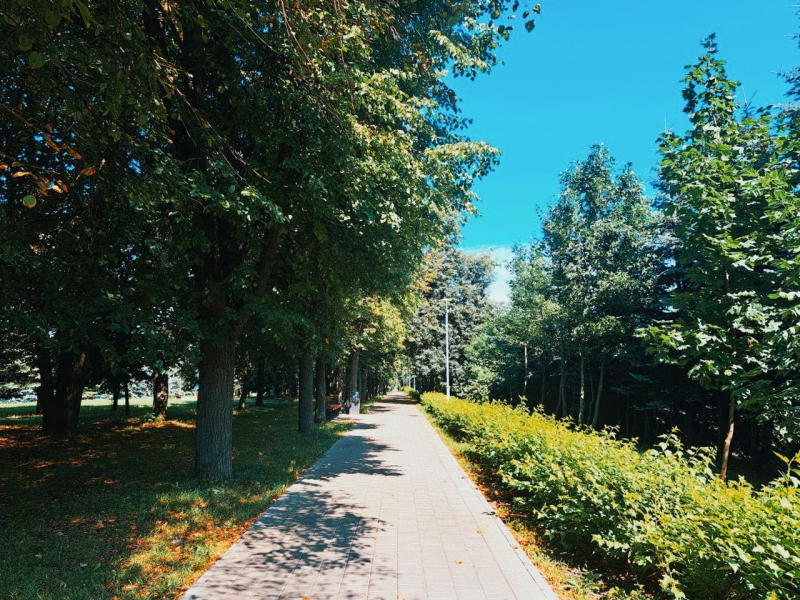 Благоустроенный сквер