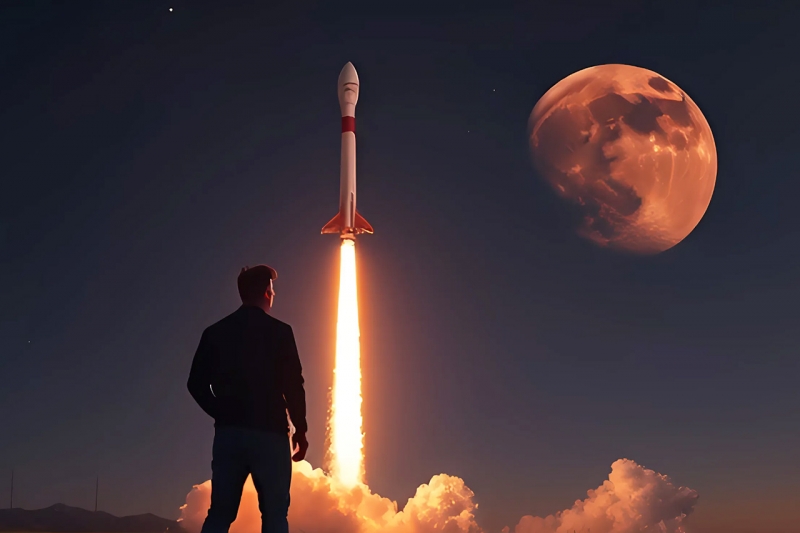 Ракета летит на Луну