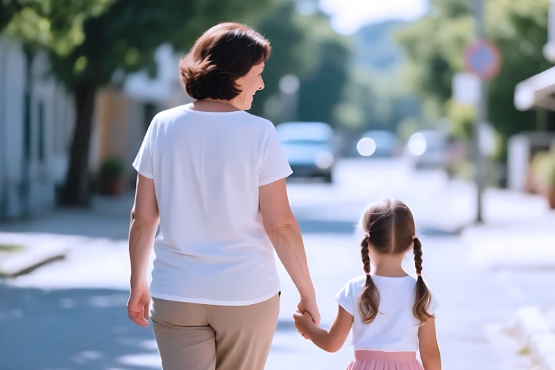 бабушка с внучкой