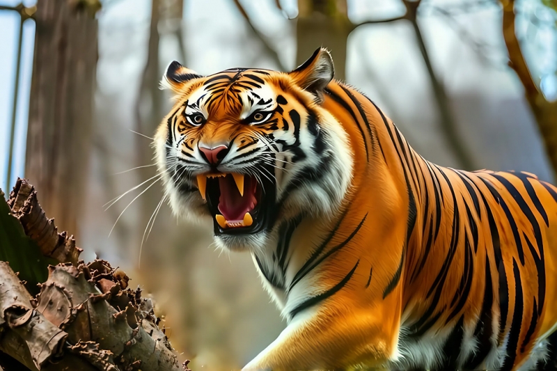 Нападение тигра