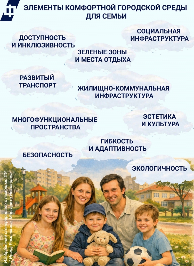 Элементы комфортной городской среды для семьи