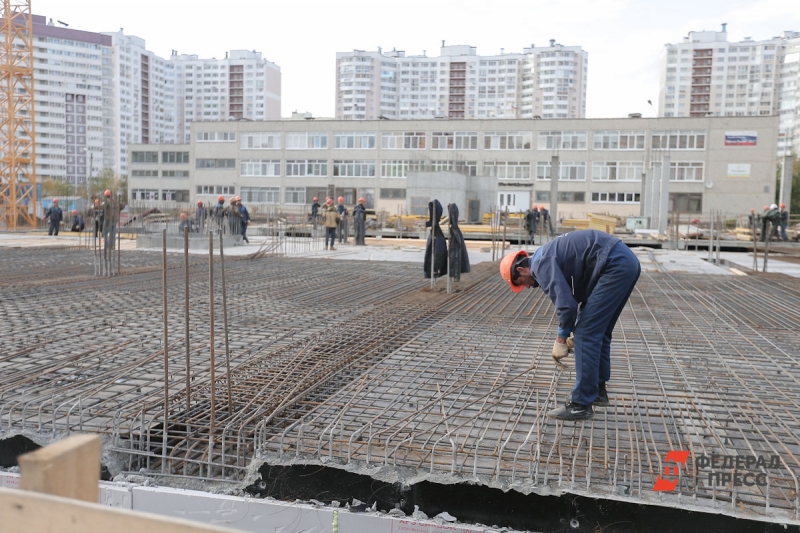 Мигранты на стройке
