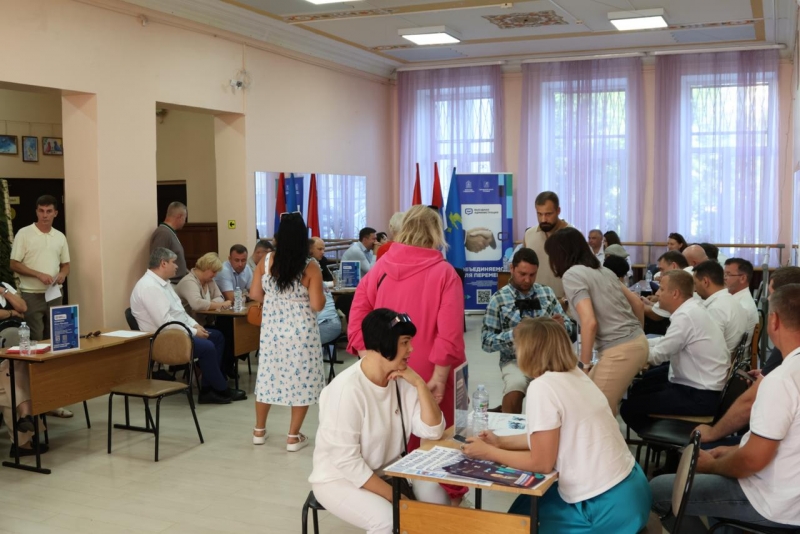 Встречу в местном Доме культуры провел глава городского округа Ступино Сергей Мужальских