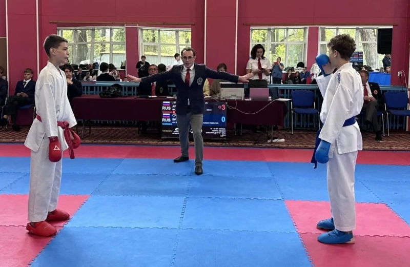 Юные каратисты сошлись в поединках на спортивном комплексе Динамо