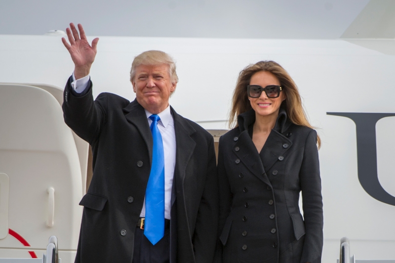 Дональд и Меланья Трамп